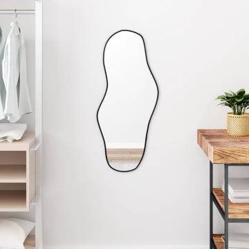 Wall Mirror Black 80x35 cm - Minimalistic Home Decor