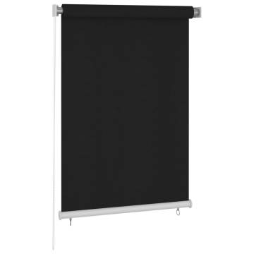 Outdoor Roller Blind 100x140 cm Black | Privacy & Style