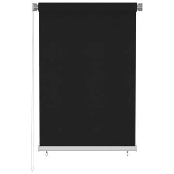 Outdoor Roller Blind 100x140 cm Black | Privacy & Style