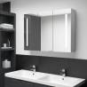 LED Bathroom Mirror Cabinet Concrete Grey 89x14x62 cm Colour concrete grey Size 89 x 14 x 62 cm Quantity in Package 1 