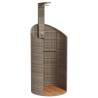 Stylish Outdoor Shower Grey - 100x100x241.5 cm | HipoMarket