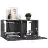 10 Piece High Gloss Grey TV Cabinet Set | Hipomarket