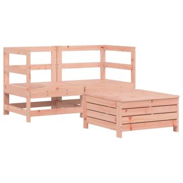 3 Piece Garden Sofa Set - Solid Wood Douglas Fir | HipoMarket