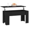 Stylish Black Coffee Table - Lift-Top Design 101x49x52 cm