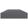 High Gloss Grey Bookshelf Boards - 4 pcs | 100x10x1.5 cm