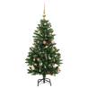 Artificial Hinged Christmas Tree with 150 LEDs & Ball Set - 150 cm