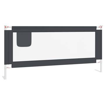 Toddler Safety Bed Rail Dark Grey 200x25 cm - Secure Sleep