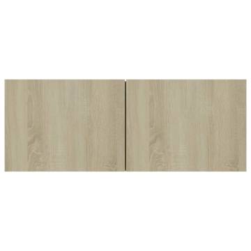 TV Cabinets 3 pcs Sonoma Oak Engineered Wood – HiPoMarket UK