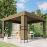 Gazebo with Double Roof 3x3x2.7 m Taupe 180 gm² Colour taupe Size 3 x 3 m Quantity in Package 1 