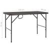 Folding Garden Table Brown 120x60x74 cm - Stylish & Durable