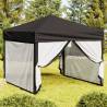 Folding Party Tent with Sidewalls Black 3x3 m Colour black Size 3 x 3 m Quantity in Package 1 