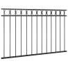 Fence Panel Steel 1.7x0.8 m - Durable Black Garden Divider