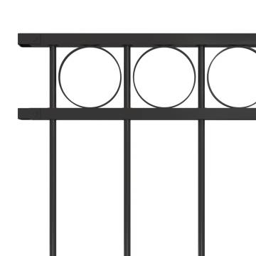 Fence Panel Steel 1.7x0.8 m - Durable Black Garden Divider