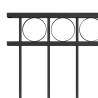 Fence Panel Steel 1.7x0.8 m - Durable Black Garden Divider