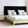 Wall Headboard Black 166x3x60 cm Solid Wood Pine Colour black Size 166 x 60 cm Quantity in Package 1 