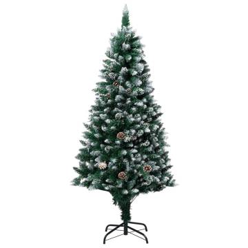 Artificial Pre-lit Christmas Tree with Ball Set & Pine Cones 240cm