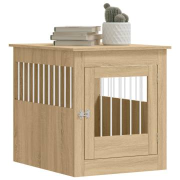 Stylish Dog Crate Furniture - Sonoma Oak | HipoMarket