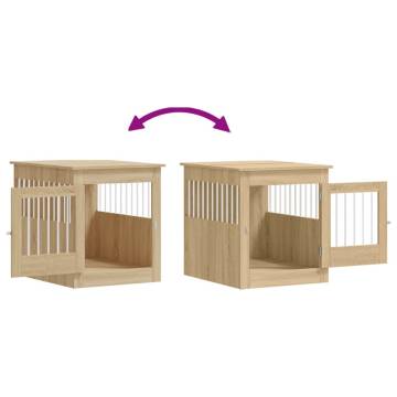 Stylish Dog Crate Furniture - Sonoma Oak | HipoMarket