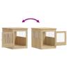 Stylish Dog Crate Furniture - Sonoma Oak | HipoMarket