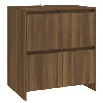 3 Piece Sideboard in Brown Oak - Stylish & Practical Storage