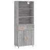 Highboard Grey Sonoma - Stylish Storage Solution | HipoMarket