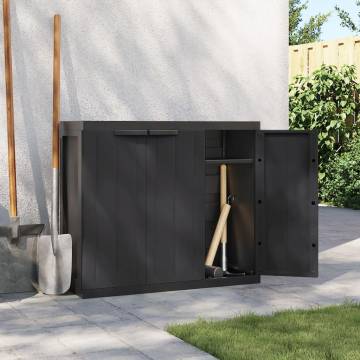 Outdoor Storage Cabinet Black 97x37x85 cm - Hipomarket