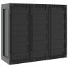 Outdoor Storage Cabinet Black 97x37x85 cm - Hipomarket