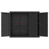 Outdoor Storage Cabinet Black 97x37x85 cm - Hipomarket