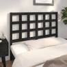 Bed Headboard Black 140.5x4x100 cm Solid Wood Pine Colour black Size 140.5 x 100 cm Quantity in Package 1 