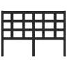 Black Solid Wood Bed Headboard - 140.5x4x100 cm | HipoMarket