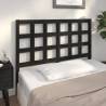 Black Solid Wood Bed Headboard - 140.5x4x100 cm | HipoMarket