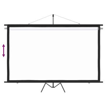 Projection Screen with Tripod 120" 16:9 - Durable & Portable