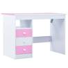 Children Drawing Study Desk - Tiltable Pink & White | HipoMarket