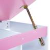 Children Drawing Study Desk - Tiltable Pink & White | HipoMarket