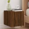 TV Wall Cabinet with LED Lights Brown Oak 30.5x35x30 cm Colour brown oak Size 30.5 x 35 x 30 cm Quantity in Package 1 