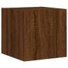 TV Wall Cabinet with LED Lights - Brown Oak | HipoMarket