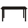 Garden Dining Table Black 150x80x74 cm - Stylish & Durable