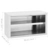 Stainless Steel Kitchen Wall Cabinet | 90x40x50 cm