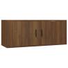 8 Piece TV Cabinet Set - Brown Oak Engineered Wood | HipoMarket