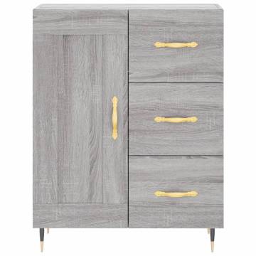 Highboard Grey Sonoma | Stylish Storage Solution - HipoMarket