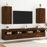 TV Wall Cabinets with LED Lights 2 pcs Brown Oak 30.5x35x70 cm Colour brown oak Size 30.5 x 35 x 70 cm Quantity in Package 2 