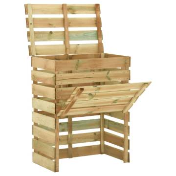 Slatted Garden Composter 80x50x100 cm | Durable Pinewood