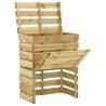 Slatted Garden Composter 80x50x100 cm Impregnated Pinewood Quantity in Package 1 