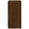 Stylish LED TV Wall Cabinets - Brown Oak (2 pcs) | HipoMarket UK