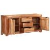 Solid Acacia Wood Sideboard - 175x40x75 cm | Hipo Market