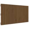 Elegant Honey Brown Wall Headboard - Solid Pine Wood