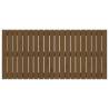 Elegant Honey Brown Wall Headboard - Solid Pine Wood