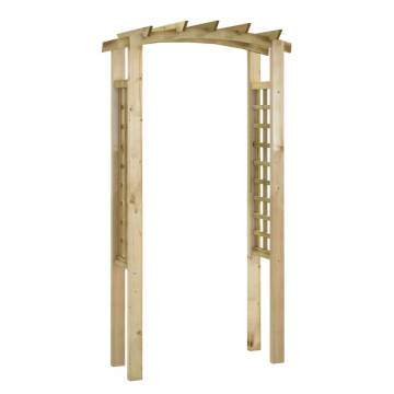 Sturdy Trellis Arch - Impregnated Solid Pine - 110x60x210 cm