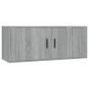 Wall-mounted TV Cabinets 3 pcs Grey Sonoma - Stylish Storage