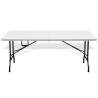 Folding Garden Table White 180x75 cm - Stylish & Durable